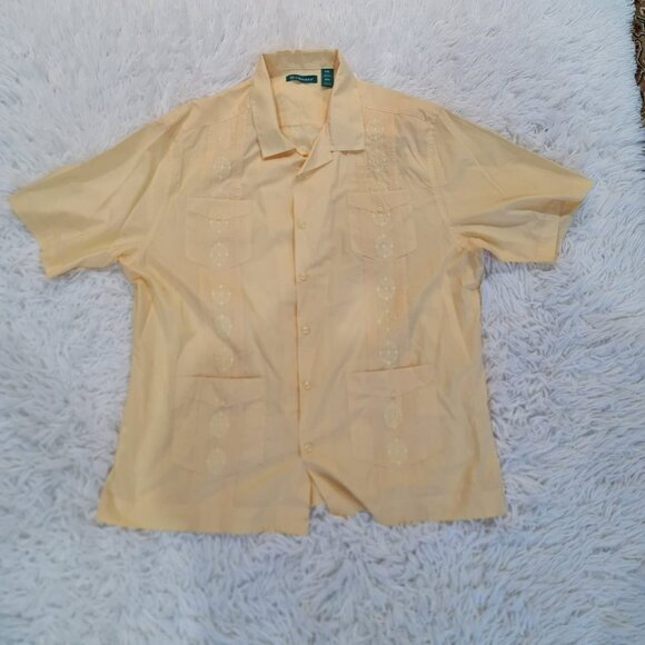Cubavera Cuban Style Short Sleeve Button Down Shirt - Size XXL - Picture 7 of 7